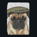 Capa Para iPad Mini Pug no Boné plano<br><div class="desc">Pets</div>