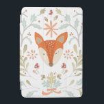 Capa Para iPad Mini Raposa de Madeira<br><div class="desc">Raposa florestal com folhas verdes. Artista: June Erica Vess. ID da imagem: 105549D.</div>