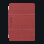 Capa Para iPad Mini Vista Vermelha Vintage Vestida<br><div class="desc">Vintage vermelha vestida em couro. Design simples e elegante com sotaques (imagem digital). Texto/monograma personalizável. Disponível em muitos produtos. Em 12 cores diferentes,  mas qualquer cor pode ser solicitada por email.</div>