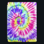 Capa Para iPad Pro Artsy Neon Rainbow Tie Dye Watercolor Patterno<br><div class="desc">Esta máscara de segurança personalizada é perfeita para muitos profissionais, incluindo: trabalhadores domésticos de enfermagem, trabalhadores empresariais, funcionários essenciais e civis regulares que precisam de uma camada extra de proteção. O design apresenta um padrão de espiral verde de cor azul-do-arco-íris amarelo, rosa, roxo, azul-aqua e amarelo-gravata pintado manualmente. É hipster,...</div>