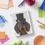 Capa Para iPad Pro Dachshund, Chapéu Formal e Chapéu<br><div class="desc">Dachshund,  Formal Hound e Hat da FabFunky. Possui um dachshund de dapper vestindo um chapéu e monóculo divertidos. | 191404D</div>