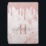 Capa Para iPad Pro Gotas de brilho Douradas de Rosa Girly<br><div class="desc">Esta Capa de ipad feminina personalizada tem texto de cinza sobre um lindo fundo de mármore rosa, pincelado, pincelado e rosa. Personalize a Capa de ipad com o nome de sua escolha para fazer alguém se sentir especial. Faz um presente divertido para aniversários ou para o Natal, ou a qualquer...</div>