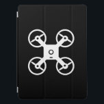 Capa Para iPad Pro Logotipo personalizado do drone do cobrir Ipad pro<br><div class="desc">Logotipo personalizado do cobrir Ipad pro de 12, 9 polegadas. Acessórios do tablet para piloto de drones ou fotógrafo aéreo. Adicione seu próprio nome ou citação. Ideias de presente de aniversário para marido,  pai,  namorado,  filho etc.</div>