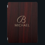 Capa Para iPad Pro Monograma Mahogany Madeira Madeira Madeira Nome Pe<br><div class="desc">Este design apresenta um grão de madeira de na moda-mogno com um monograma e nome personalizado. Personalizar editando o texto na caixa de texto ou excluir sem texto. #monograma #monograma #personalizado #personalizado presentes #ipadcases #ipadcover #tabletcases #eletrônicos #casa #escritório #trabalho #escola #presentes #presentes #presentes</div>