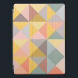 Capa Para iPad Pro Padrão geométrico em tons de outono e de outono na<br><div class="desc">Um simples e moderno padrão geométrico de triângulos em tons suaves e suaves de Terra do outono. Basta clicar em personalizar para adicionar algum texto — entre em contato comigo com quaisquer perguntas ou solicitações.</div>