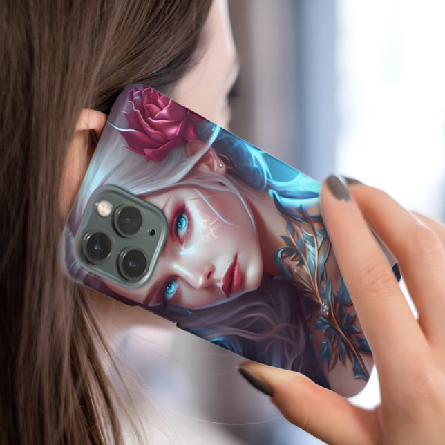 Capa Para iPhone 11 С Lã fantasia flor brilhante fada neon giro (Criador carregado)