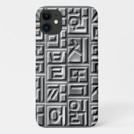 CAPA PARA iPhone 11 レリーフ風 ハングル