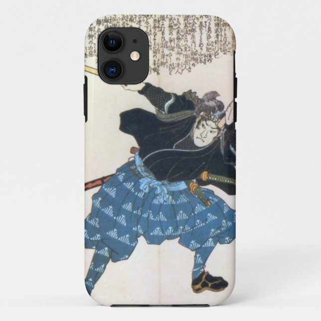 Capa Para iPhone 11 宮本武蔵 de Musashi Miyamoto com dois Bokken (Verso)