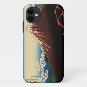 Capa Para iPhone 11 山下白雨, trovão do 北斎 e Monte Fuji, Hoku