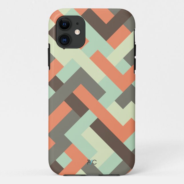 Capa Para iPhone 11 002 caso entrelaçado do iPhone 5 (Verso)