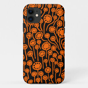 Capa Para iPhone 11 090512 Laranja em Preto
