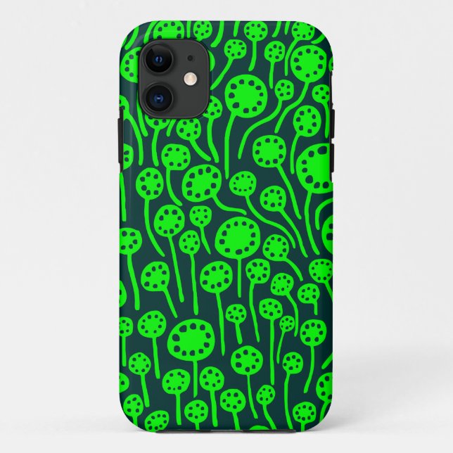 Capa Para iPhone 11 090512 Sombras de Verde (Verso)