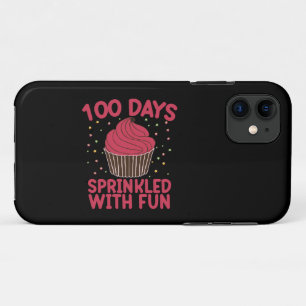 Capa Para iPhone 11 100 Dias Empurrados Com Cupcake De Diversão