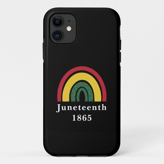Capa Para iPhone 11 18 de junho de 1865 História Negra Africana-Americ (Verso)
