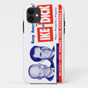 Capa Para iPhone 11 1956 voto Ike e pau