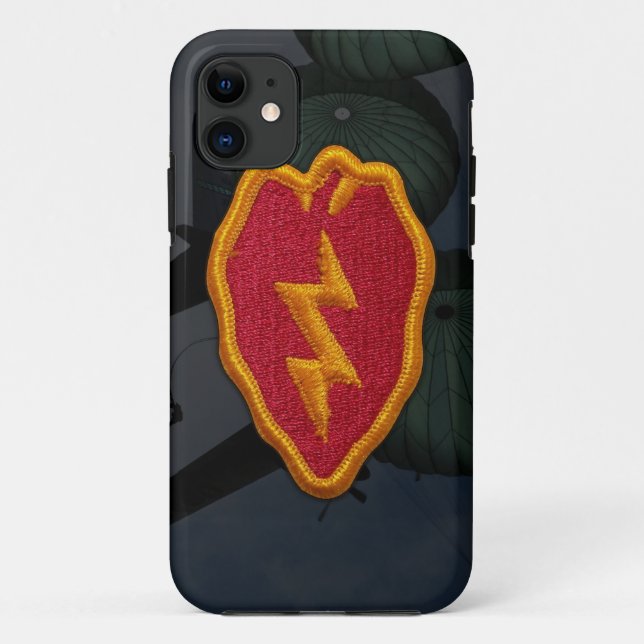 Capa Para iPhone 11 25 Infantaria Division Nam Patch (Verso)