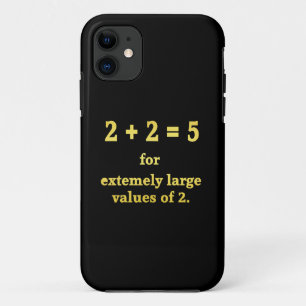 Capa Para iPhone 11 2 + 2 = 5 Piada Matemática Divertida
