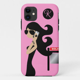 Capa Para iPhone 11 311 aviadores do Brunette do Fashionista dos bens