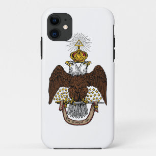Capa Para iPhone 11 3ó Rito escocês Brown Eagle do grau