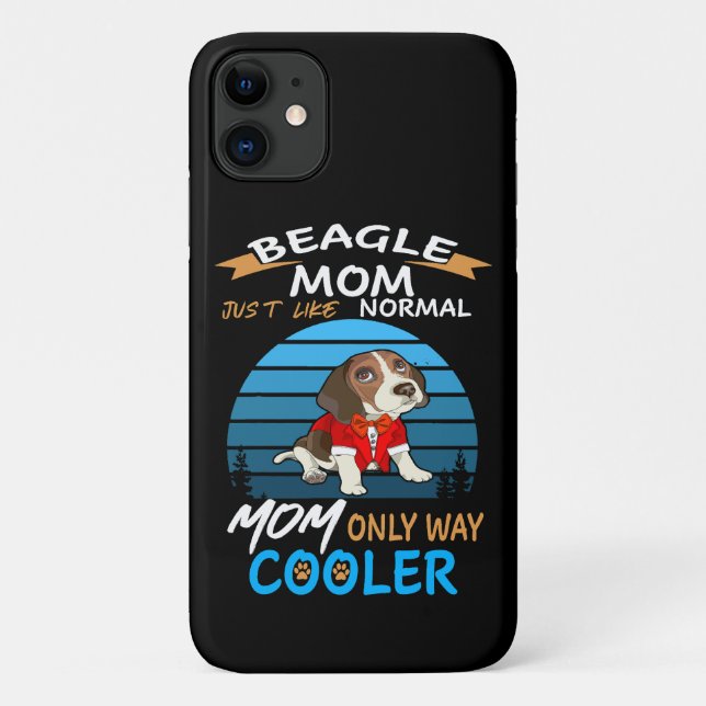 Capa Para iPhone 11 41 Beagle Mãe Cooler (Verso)