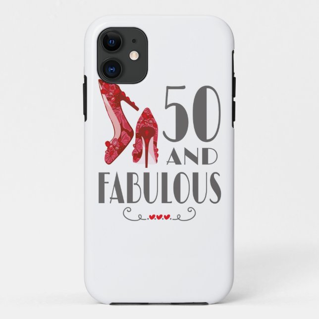Capa Para iPhone 11 50º Presente De Aniversário Im 50 E Presente Fabul (Verso)