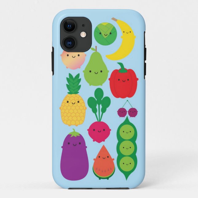 Capa Para iPhone 11 5 A Fruta diária e produtos hortícolas (Verso)