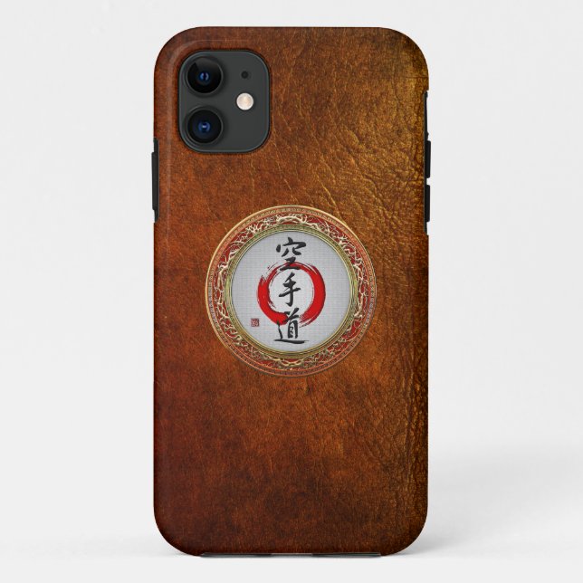 Capa Para iPhone 11 [600] Caligrafia japonesa - Karate-do (Verso)