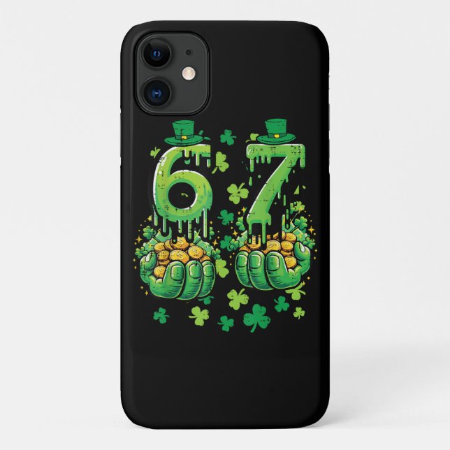Capa Para iPhone 11 6 7 Dia de São Patrício (Verso)