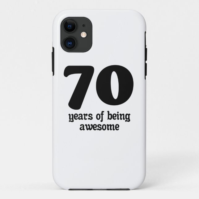 Capa Para iPhone 11 70 anos de ser incrível (Verso)