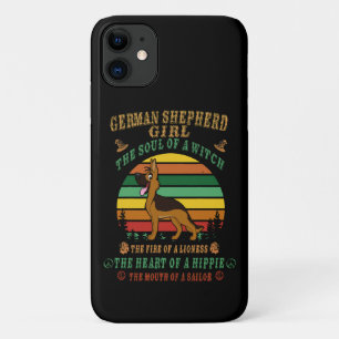 Capa Para iPhone 11 7 German shepherd A Alma De Uma Bruxa A Fir