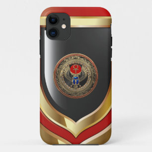 Capa Para iPhone 11 [800] Sárabe egípcio Dourado, sagrado, com Ankh