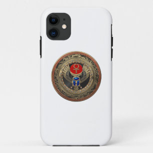 Capa Para iPhone 11 [800] Sárabe egípcio Dourado, sagrado, com Ankh