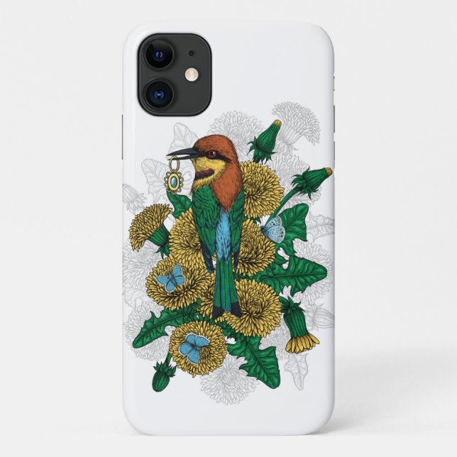 Capa Para iPhone 11 A abelha come com o pingente do ouro (Verso)