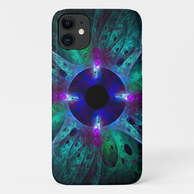 Capa Para iPhone 11 A Abstrato de Olhos (Verso)