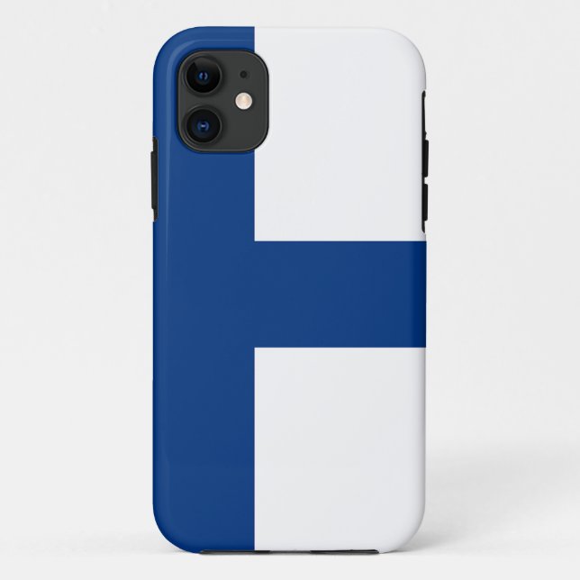Capa Para iPhone 11 A bandeira de Finlandia - Siniristilippu (Verso)