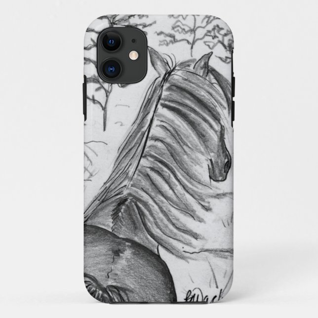 Capa Para iPhone 11 A beleza dos cavalos No.1 (Verso)