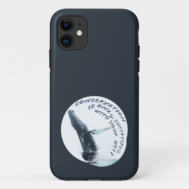 Capa Para iPhone 11 A Conservação Só É Bem-Sucedida Com Sua Ajuda (Verso)