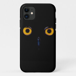 Capa Para iPhone 11 A coruja velha sábia assustador Eyes a cara o Dia