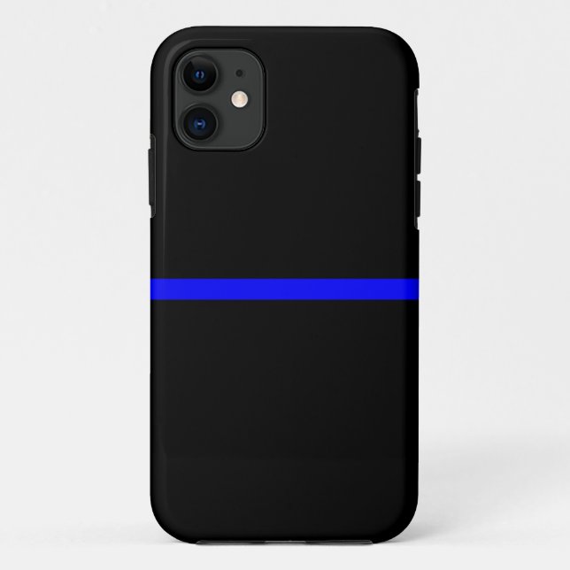 Capa Para iPhone 11 A Declaração Simbólica De Linha Azul (Verso)