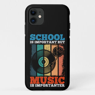 Capa Para iPhone 11 A Escola É Importante, Mas A Música É Importante.