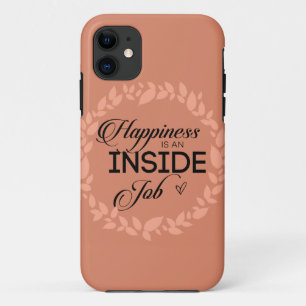 Capa Para iPhone 11 A Felicidade É Um Dentro De Trabalho Esmagador