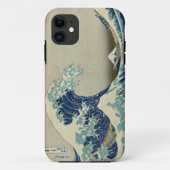Capa Para iPhone 11 A grande onda fora de Kanagawa (Verso)