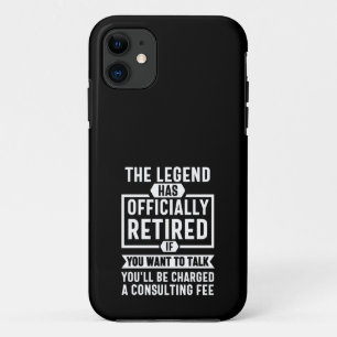 Capa Para iPhone 11 A lenda se aposentou oficialmente