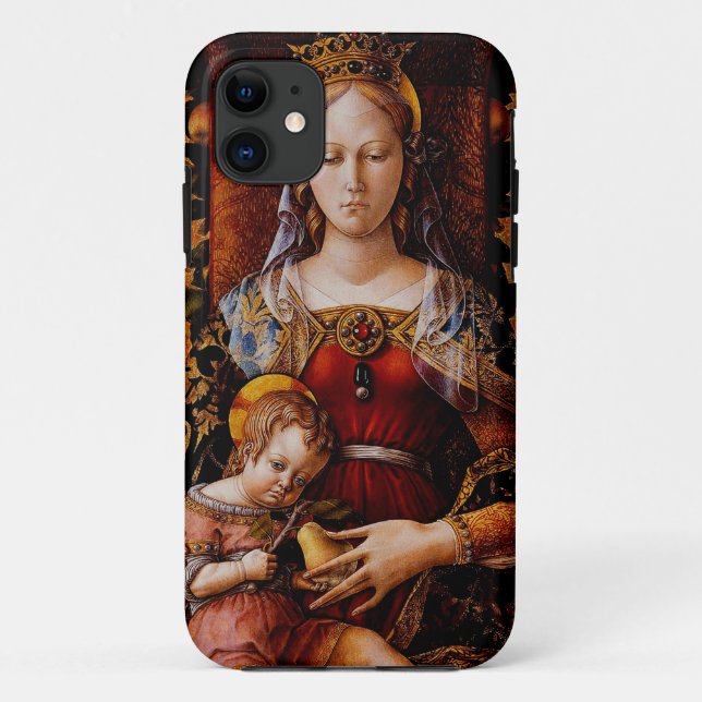 Capa Para iPhone 11 A Madonna della Candeletta de Carlo Crivelli (Verso)