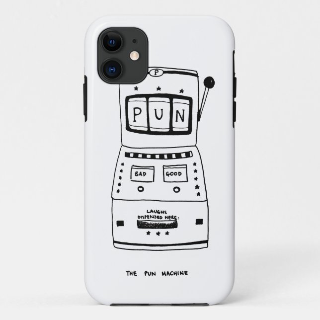 Capa Para iPhone 11 A Máquina Pun (Verso)
