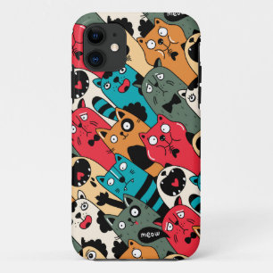 Capa Para iPhone 11 A multidão de gatos