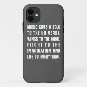 Capa Para iPhone 11 A música dá uma alma ao universo