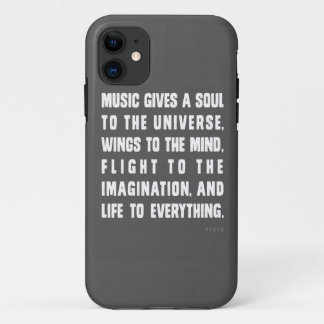 Capa Para iPhone 11 A música dá uma alma ao universo
