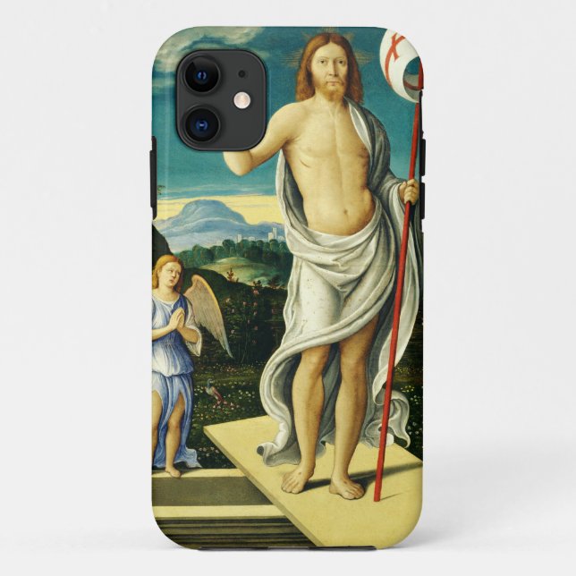 Capa Para iPhone 11 A ressurreição de Jesus por Girolamo da Santacroc (Verso)