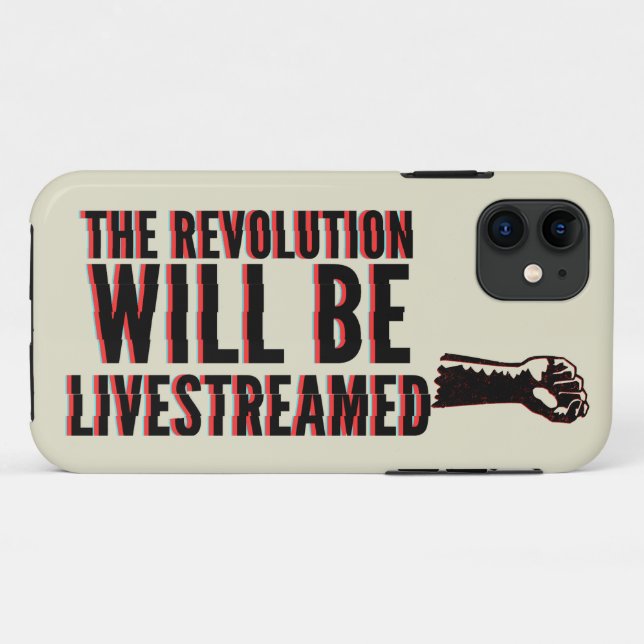 Capa Para iPhone 11 A Revolução Será Transmitida Ao Vivo (Verso (horizontal))